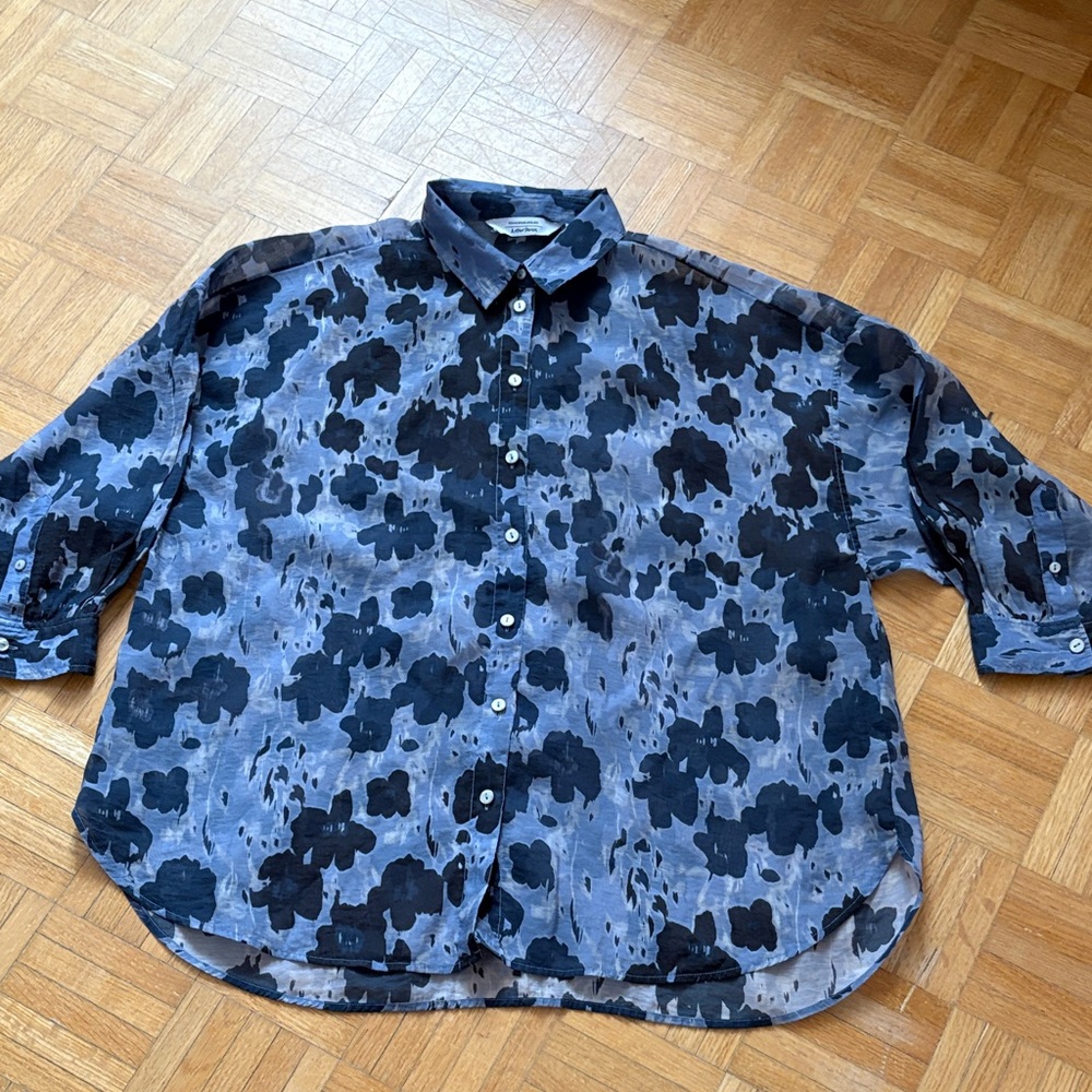 & Other Stories Floral Button-Up Shirt